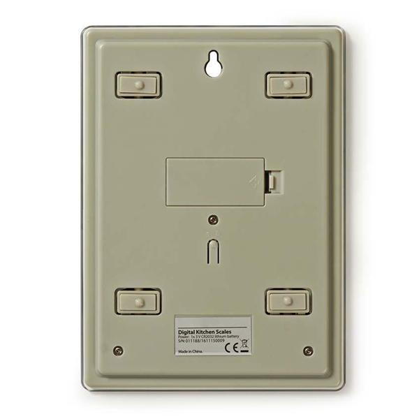 Moderne Digitale Küchenwaage (14x1,5x19,5cm) aus Glas – Batteriebetrieben, bis 5kg – Stilvolles Design & Präzision für jede Küche