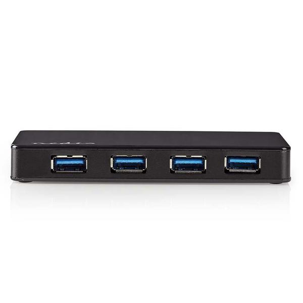 USB Hub 3.2 Gen 1 - Multiport USB-Erweiterung für PC & Notebook - 4x USB-Ports, ext. Stromversorgung, Plug & Play, 1.45m Kabel, 2.5W