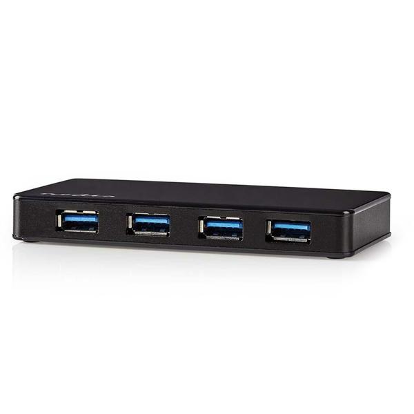 USB Hub 3.2 Gen 1 - Multiport USB-Erweiterung für PC & Notebook - 4x USB-Ports, ext. Stromversorgung, Plug & Play, 1.45m Kabel, 2.5W