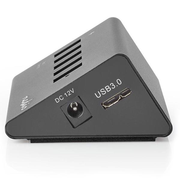 High-Speed USB A - 3.2 Hub, 5 Ports, QC 3.0, schwarz – Inklusive Netzteil & USB Kabel, für schnelle Datenübertragung & Aufladen