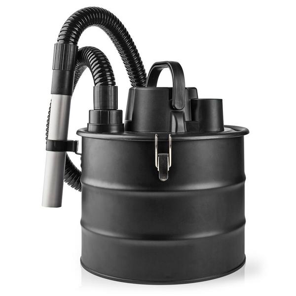 Effizienter 800W Aschesauger mit HEPA-Filtersystem, schwarz, 18 Liter Metall – Gründliche Reinigung für Kamin, Grill und Ofen