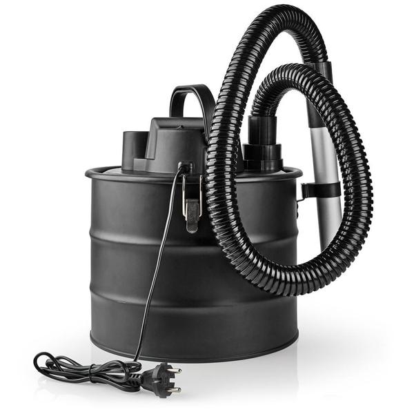 Effizienter 800W Aschesauger mit HEPA-Filtersystem, schwarz, 18 Liter Metall – Gründliche Reinigung für Kamin, Grill und Ofen