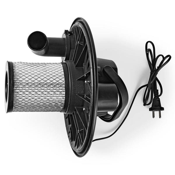 Effizienter 800W Aschesauger mit HEPA-Filtersystem, schwarz, 18 Liter Metall – Gründliche Reinigung für Kamin, Grill und Ofen