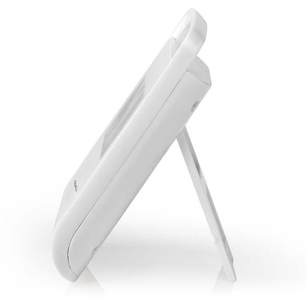 Präzises digitales Thermometer & Hygrometer in Weiss mit großem Display – ideal für den Innenraum, zur Temperatur- & Luftfeuchtigkeitsmessung