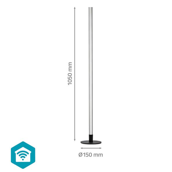 Smarte Wi-Fi Stehleuchte (15x100,5x15cm): Tube, 12 Lichtszenen, App-Steuerung weltweit - Elegantes Stimmungslicht für modernes Ambiente