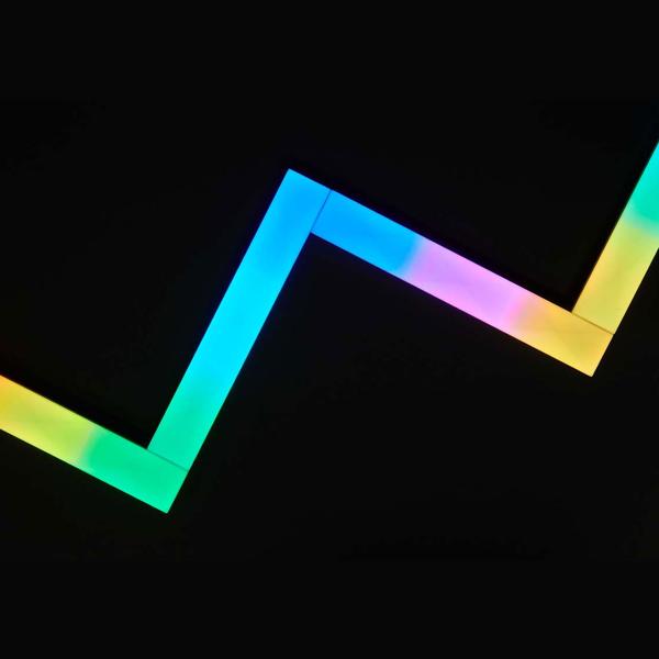 Modulare LED-Lichtleisten, 6 Stück, 44 Szenen, WiFi, App-Steuerung: 10W, erweiterbar, Musiksynchronisation, für kreative Lichtstimmungen