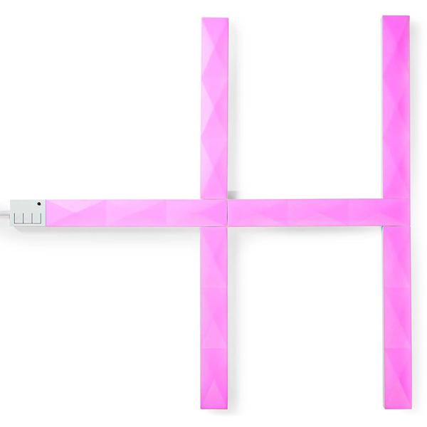 Modulare LED-Lichtleisten, 6 Stück, 44 Szenen, WiFi, App-Steuerung: 10W, erweiterbar, Musiksynchronisation, für kreative Lichtstimmungen