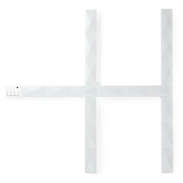 Modulare LED-Lichtleisten, 6 Stück, 44 Szenen, WiFi, App-Steuerung: 10W, erweiterbar, Musiksynchronisation, für kreative Lichtstimmungen