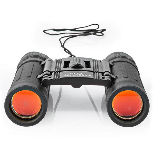 Kompaktes Fernglas 8x21 Dachkantprisma - Ideal für Wandern, Reisen & Outdoor - 128m Sichtfeld - Robust mit Dioptrienkorrektur, inkl. Tasche - 141g