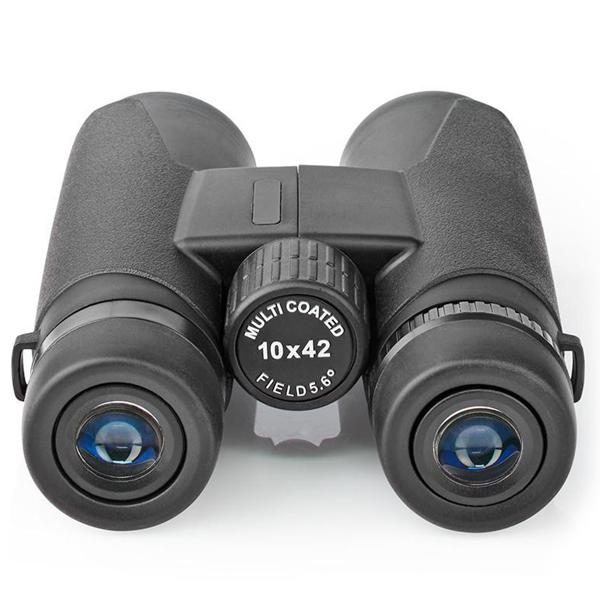 Kompaktes 10x42 Fernglas mit Dachkantprisma & Tasche – 96m Sichtfeld, schwarz – Für klare Sicht bei jeder Outdoor-Aktivität