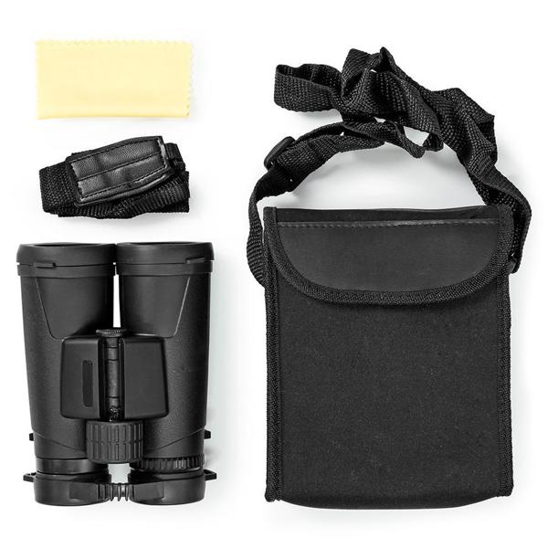 Kompaktes 10x42 Fernglas mit Dachkantprisma & Tasche – 96m Sichtfeld, schwarz – Für klare Sicht bei jeder Outdoor-Aktivität