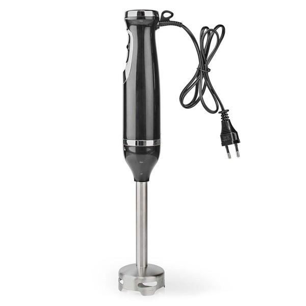 Edelstahl-Stabmixer, 600W, mit Turbotaste, schwarz, Hochwertiger Handmixer für Pürees & Mixgetränke. Langlebig & einfach zu bedienen