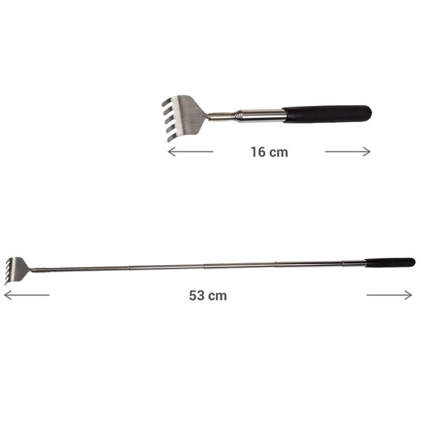 9er-Set Teleskop-Rückenkratzer (16-53cm): Verstellbare Kratzhilfe mit gummiertem Griff. Bequemes Kratzen für schwer erreichbare Stellen