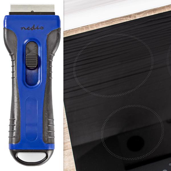 Ceranfeldschaber mit Soft-Touch-Griff – praktischer Kochfeldschaber – entfernt mühelos Verschmutzungen, ideal für Ceran-, Induktions- & Glaskochfelder