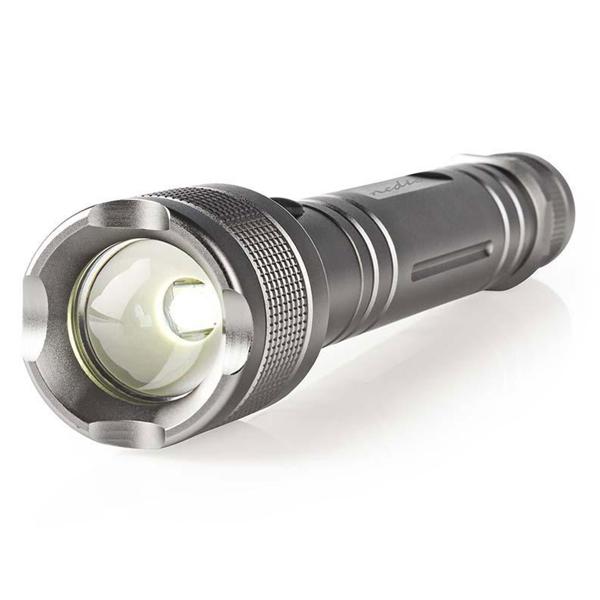 High Power LED-Taschenlampe - extrem helle 10-W-Cree-LEDs, 500 Lumen, 250m Reichweite - Wasserdichtes IPX4-Aluminiumgehäuse - Ideal für Outdoor & Camping
