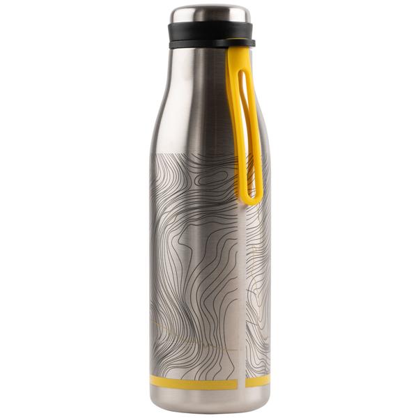 National Geographic Thermosflasche aus Edelstahl, 500 ml, Schraubverschluss, auslaufsicher, hält 6 Stunden warm oder kalt, ideal für Outdoor Abenteuer