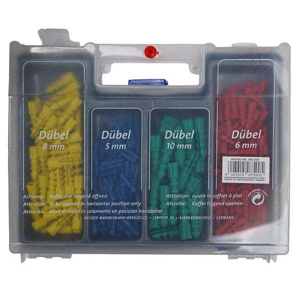 300-tlg. Bohrer- & Dübelsatz für Holz, Stein & Metall + Bitset – Komplettes Werkzeugset für alle Bohr- & Befestigungsarbeiten