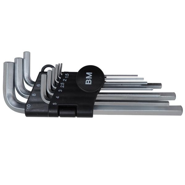 Professioneller 9-teiliger Innensechskant Schlüsselsatz: Für präzises Schrauben, Gehärteter Stahl, lange Lebensdauer & unverzichtbar für jede Werkzeugausstattung