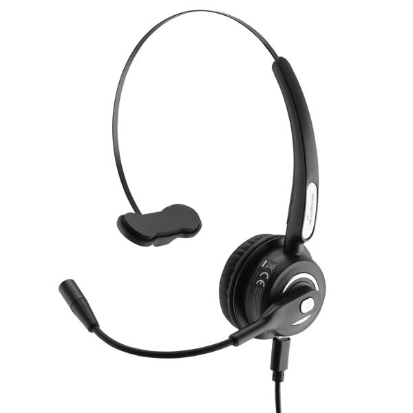 Mono-Headset kabellos mit Rauschfilter-Mikrofon und Bluetooth-Verbindung - Ideal für Telefon- & Videokonferenzen mit 12h Akkulaufzeit