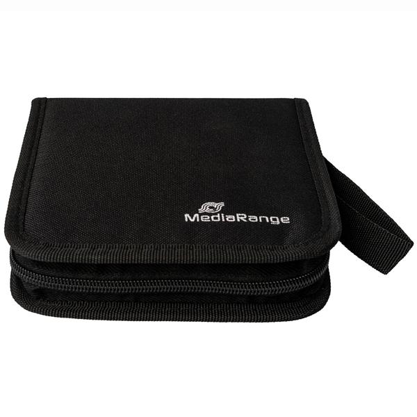 Archivierungsmappe CD-DVD-Mappe für 24 Disks - Sicherer Schutz vor Kratzern & Schmutz für Unterwegs & Zuhause - Robustes Nylon schwarz