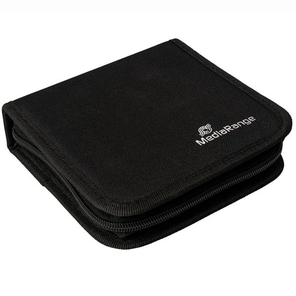 Archivierungsmappe CD-DVD-Mappe für 24 Disks - Sicherer Schutz vor Kratzern & Schmutz für Unterwegs & Zuhause - Robustes Nylon schwarz