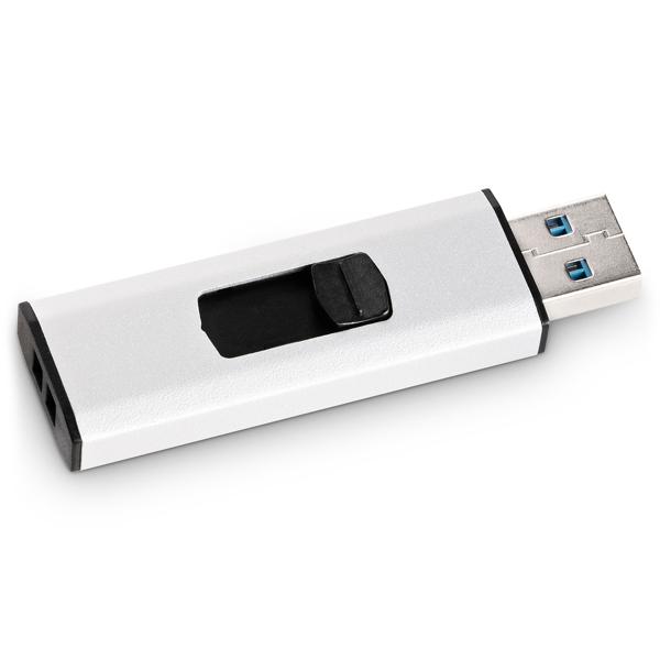 USB Speicherstick 32 GB – Schneller Daten-Transfer & sicherer Transport – USB 3.0, 70 MB/s Lesen, 20 MB/s Schreiben, Schwarz/Silber