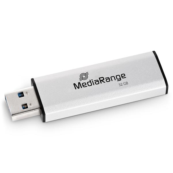 USB Speicherstick 32 GB – Schneller Daten-Transfer & sicherer Transport – USB 3.0, 70 MB/s Lesen, 20 MB/s Schreiben, Schwarz/Silber
