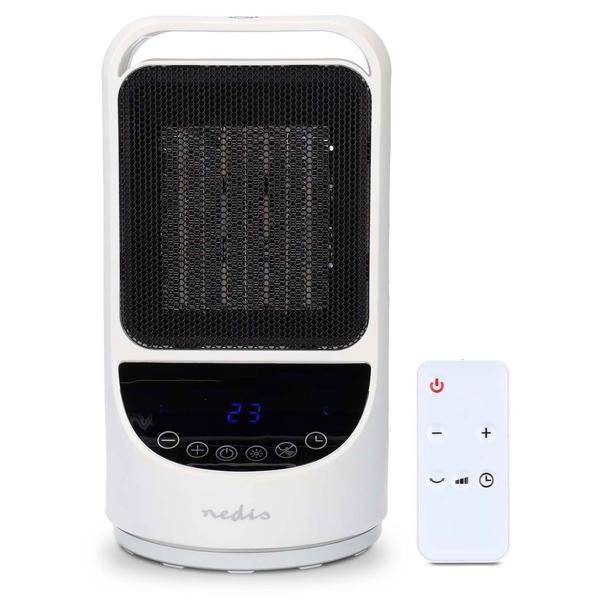 Smarter Wi-Fi Keramik Heizlüfter, 1500W, Oszillation, 2 Wärmestufen, weiss/schwarz - App Steuerung - Effektive Wärme für Ihr Zuhause