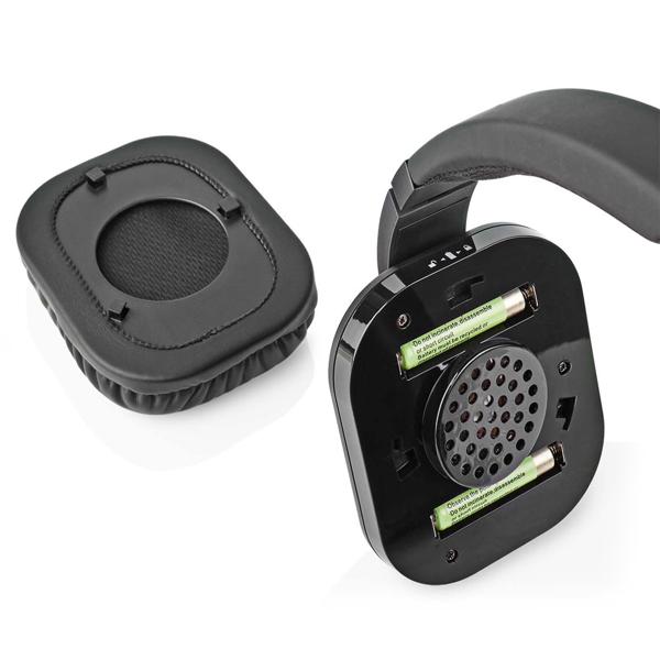 Kabelloser Funk Stereo Fernsehkopfhörer, 25 m Reichweite, TV-Headphones mit Ladestation, Verstellbarer Kopfbügel, gepolsterte Ohrmuscheln