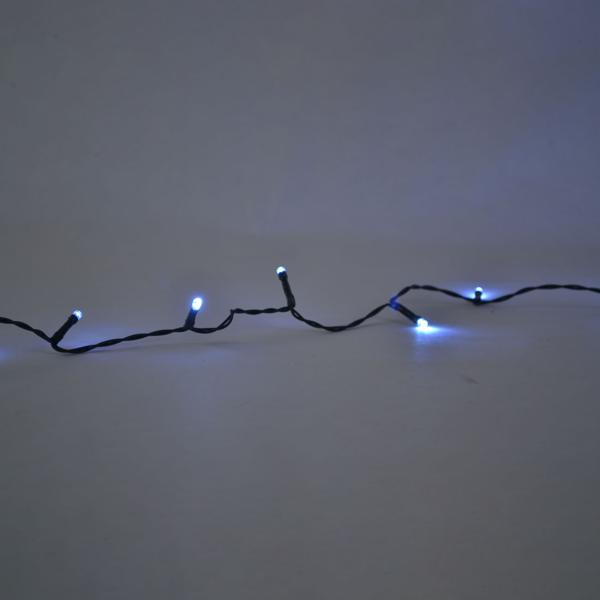 LED-Lichterkette mit Timer – 80 LEDs, 8 Leuchtfunktionen, 3 m Länge, warmweiss, IP44, für Innen & Aussen, stimmungsvoll & energiesparend