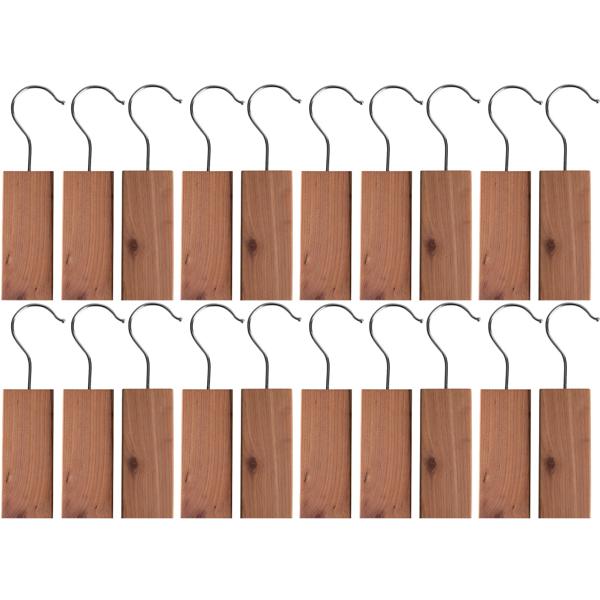 XXL-Packung Zedernholz-Mottenschutz (20 Stück): Natürliche Zedernholz-Blöcke für Kleiderschrank, Küche & Vorratsschrank – effektive Mottenabwehr