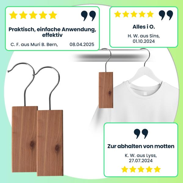 XXL-Packung Zedernholz-Mottenschutz (20 Stück): Natürliche Zedernholz-Blöcke für Kleiderschrank, Küche & Vorratsschrank – effektive Mottenabwehr