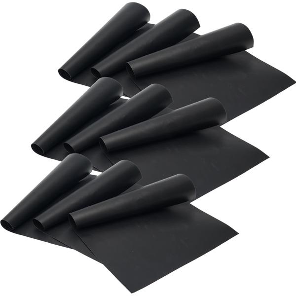 Dauer BBQ-Grillmatte, 9er-Set Bratmatte aus Glasfaser-Material, wiederverwendbar, für Gasgrill, Holzkohlegrill, Elektrogrill, lebensmittelkonform