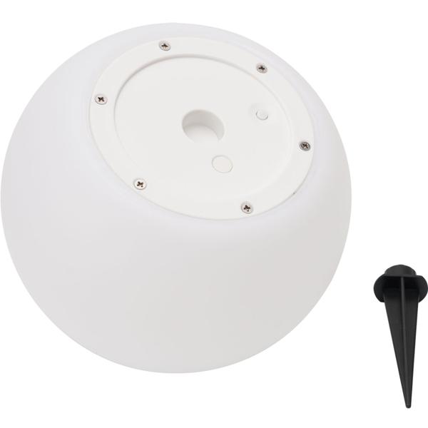 2er-Set Solar-LED-Leuchtkugel, Ø 20cm, RGBW mit Fernbedienung, 60 Lu, IP67. Farbwechsel-Lichtkugel für Garten & Terrasse, wetterfest & kabellos