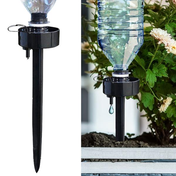 Bewässerungssystem für PET-Flaschen (12er-Set): Regulierbar - Pflanzenbewässerung für Urlaub, Balkon, Zimmer - Einfach genial
