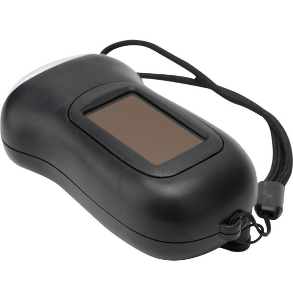 2er-Set praktische Survival Dynamo-Taschenlampe mit Solarpanel, 3 High Power LEDs, 20 Lumen, Akku, ideal für Outdoor Abenteuer und Camping