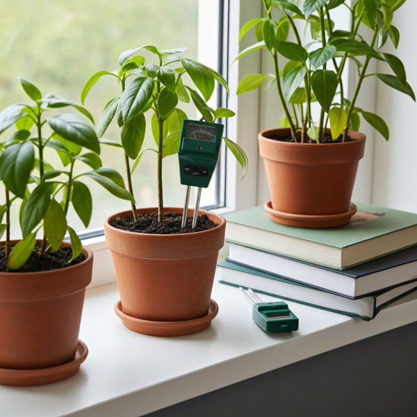 2er Set Präzises 3in1 Pflanzenerde Messgerät, Bodentester für Feuchtigkeit, pH-Wert und Lichtverhältnisse, idealen Standort für Pflanzen finden