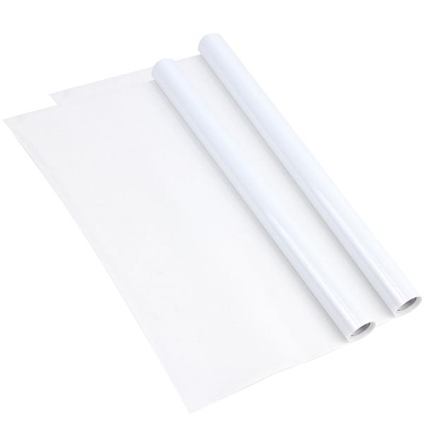 Milchglasfolie statisch haftend 2er Set (je 45x200cm) – Sichtschutz-Folie, blickdicht & lichtdurchlässig – Selbstklebende Fensterfolie ohne Kleber