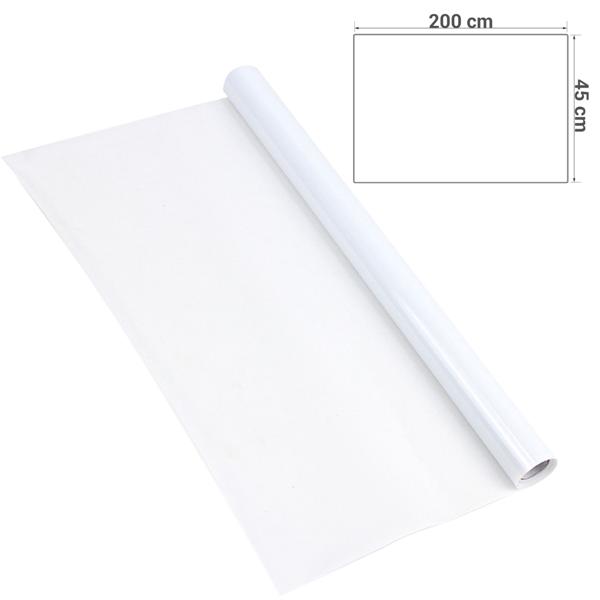 3er-Set Selbsthaftende Milchglas-Sichtschutzfolie (45x200cm): Statische Fensterfolie für Badezimmer, Küche & Büro. Mühelose Anbringung