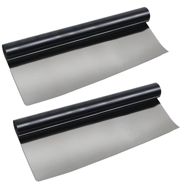 2er Set Sichtschutzfolie 50 x 200 cm – dunkle, selbstklebende Fensterfolie mit UV-Schutz – blickdicht & ideal für Fenster, Büro & Wohnräume