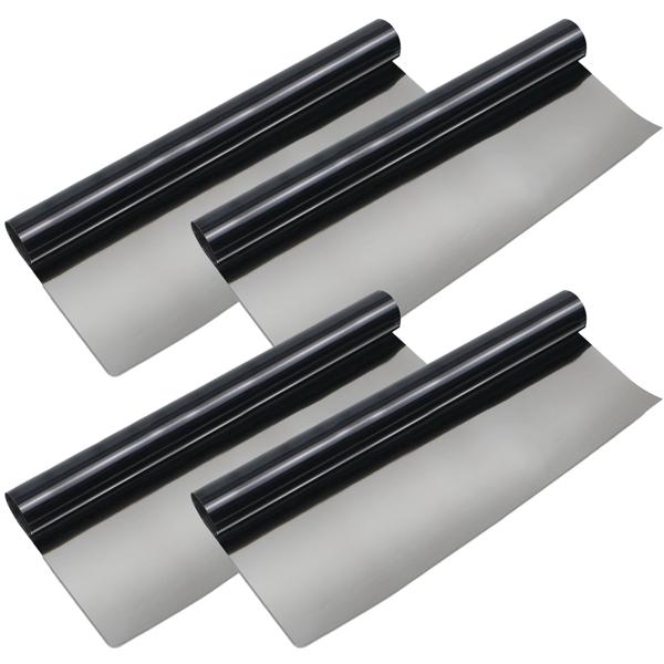 4er Set Sichtschutzfolie 50 x 200 cm – dunkle, selbstklebende Fensterfolie mit UV-Schutz – blickdicht & ideal für Fenster, Büro & Wohnräume