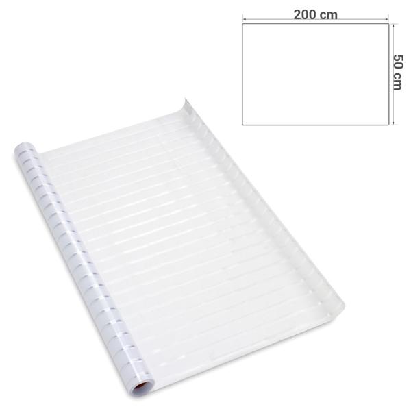 4er-Set Milchglasfolie Streifen-Optik - Sichtschutz für Fenster & Türen, statisch haftend, wiederverwendbar - 50x200cm, lichtdurchlässig, zuschneidbar