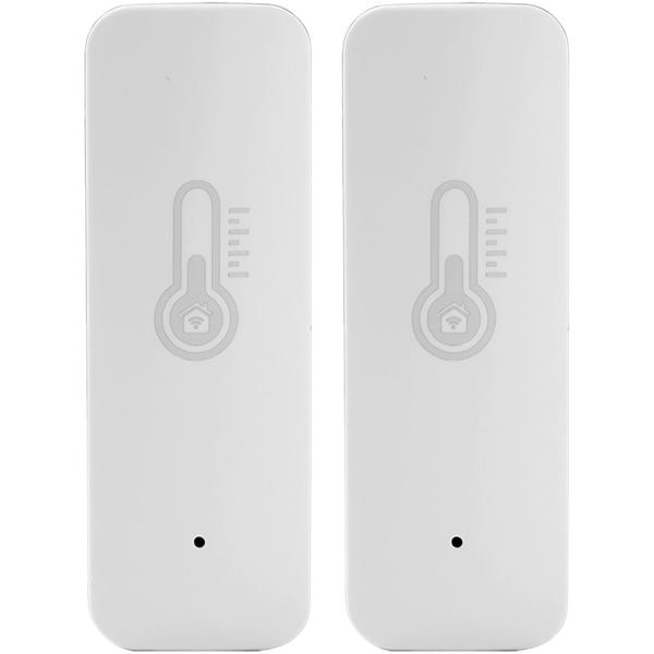 2er-Set Intelligentes Thermometer und Hygrometer, Temperatur- & Luftfeuchtigkeits-Sensor mit Tuya oder SmartLife App, Haus-Automatisierung