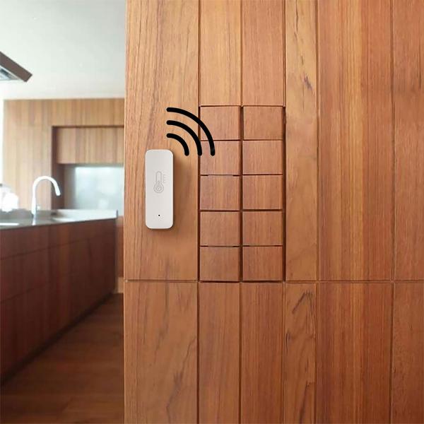 2er-Set Intelligentes Thermometer und Hygrometer, Temperatur- & Luftfeuchtigkeits-Sensor mit Tuya oder SmartLife App, Haus-Automatisierung