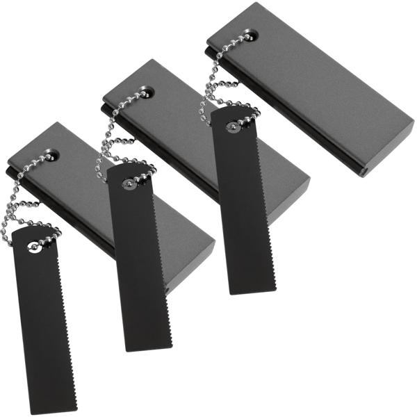 3er-Set Magnesium Feueranzünder mit Schaber und integr. Feuerstahl, Survival Feuerstarter für Lagerfeuer, Holzöfen, Camping und Outdoor Abenteuer