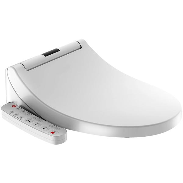 2er-Set Smarter Premium Dusch-WC-Sitz mit Warmluft-Fön, Toilettenaufsatz mit Sitzheizung, Absenkautomatik und App