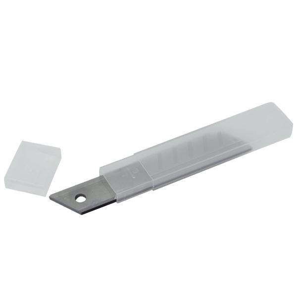 Cuttermesser-Set, silber, B18 & B9mm, rutschfester Griff, je 5 Klingen. Abbrechmesser & Teppichmesser für präzise Schnitte. Vielseitiges Set