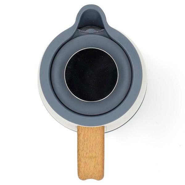 Eleganter Design Wasserkocher (1.7L, 2200W) in Weiss – Edelstahl, 360° drehbar, Soft-Touch – Stilvolles & komfortables Wassererhitzen