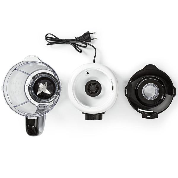 Standmixer 800W - Ideal für Smoothies & Saucen - 1.5L Kapazität - Robuste Edelstahlklingen - 2 Geschwindigkeiten - Impulsfunktion - Weiss