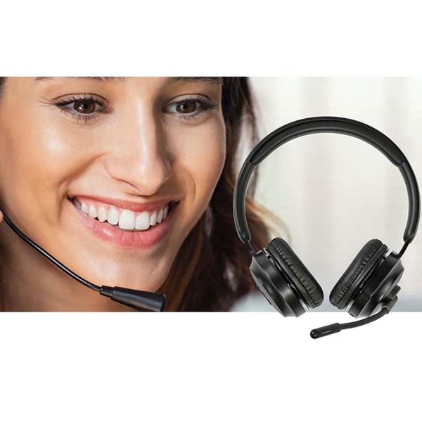 Bluetooth Over-Ear Headset schwarz mit beeindruckender 27 Std. Akkulaufzeit - Kabellos, komfortabel & mit modernem USB-C Anschluss